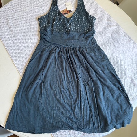 NWT! Synergy Rice Stitch Moxie Dress in Orion Blue Size Large - Picture 2 of 6
